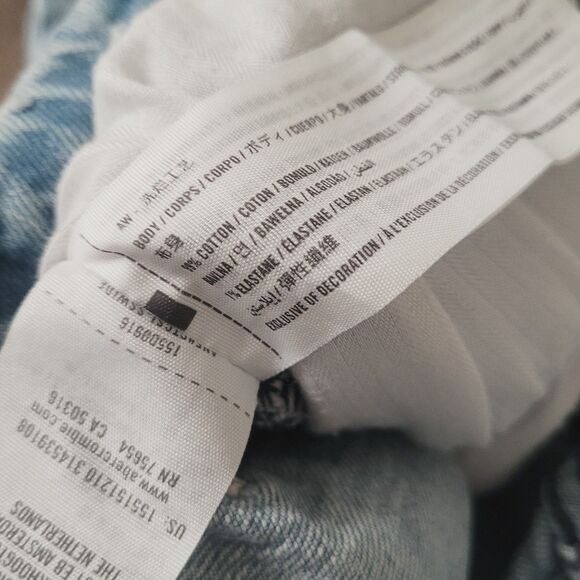 Abercrombie & Fitch The 90s Straight Ultra High Rise Curve Love Jeans Sz 29/8 S - Picture 4 of 5